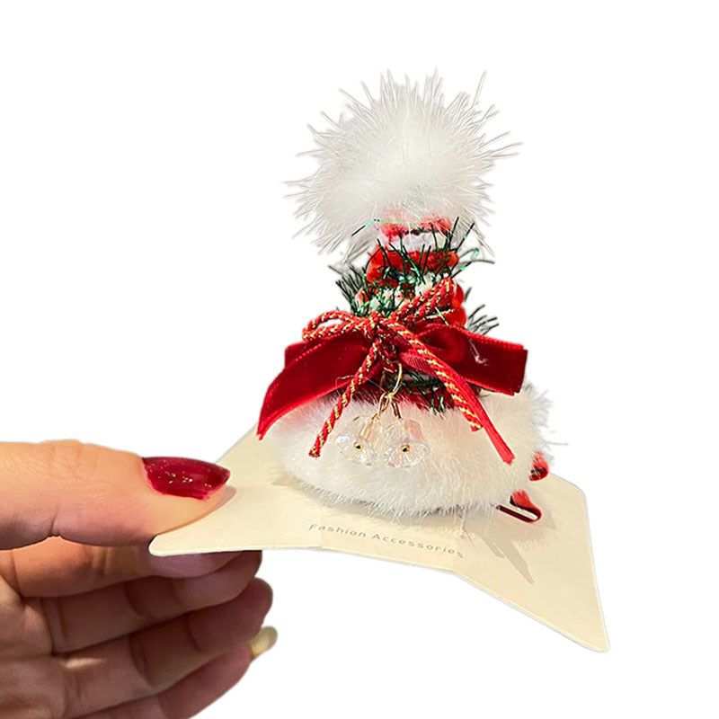 Wholesale 2023 Autumn and Winter Children's Christmas Hat Hairpins